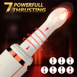 7 Frequency Automatic Plug-in Heating Vibrator Dildo Sex Toys for Women Hands-free Erotic Machine with Suction Cup for Adults 18