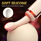 7 Frequency Automatic Plug-in Heating Vibrator Dildo Sex Toys for Women Hands-free Erotic Machine with Suction Cup for Adults 18