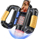 Galaku Male Masturbator Automatic Telescopic Rotation Masturbation Cup Voice Flirting Real Anal Oral Games & Sex Toys for Men